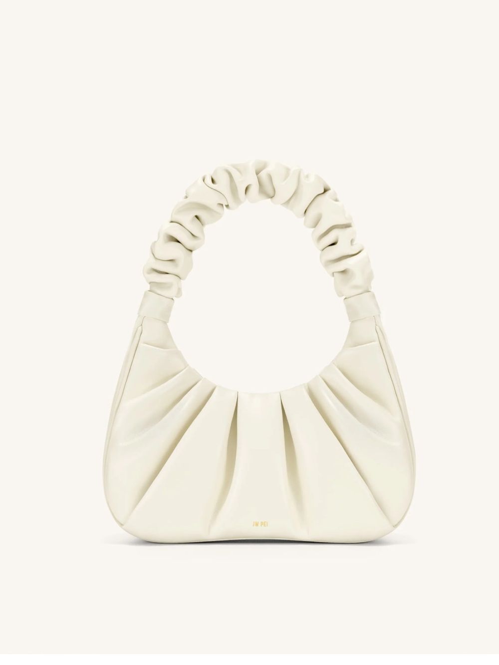 JW Pei Gabbi Ruched Hobo Handbag - White